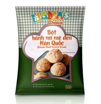 Bột Bánh Mì Mè Đen Hàn Quốc (500g)
