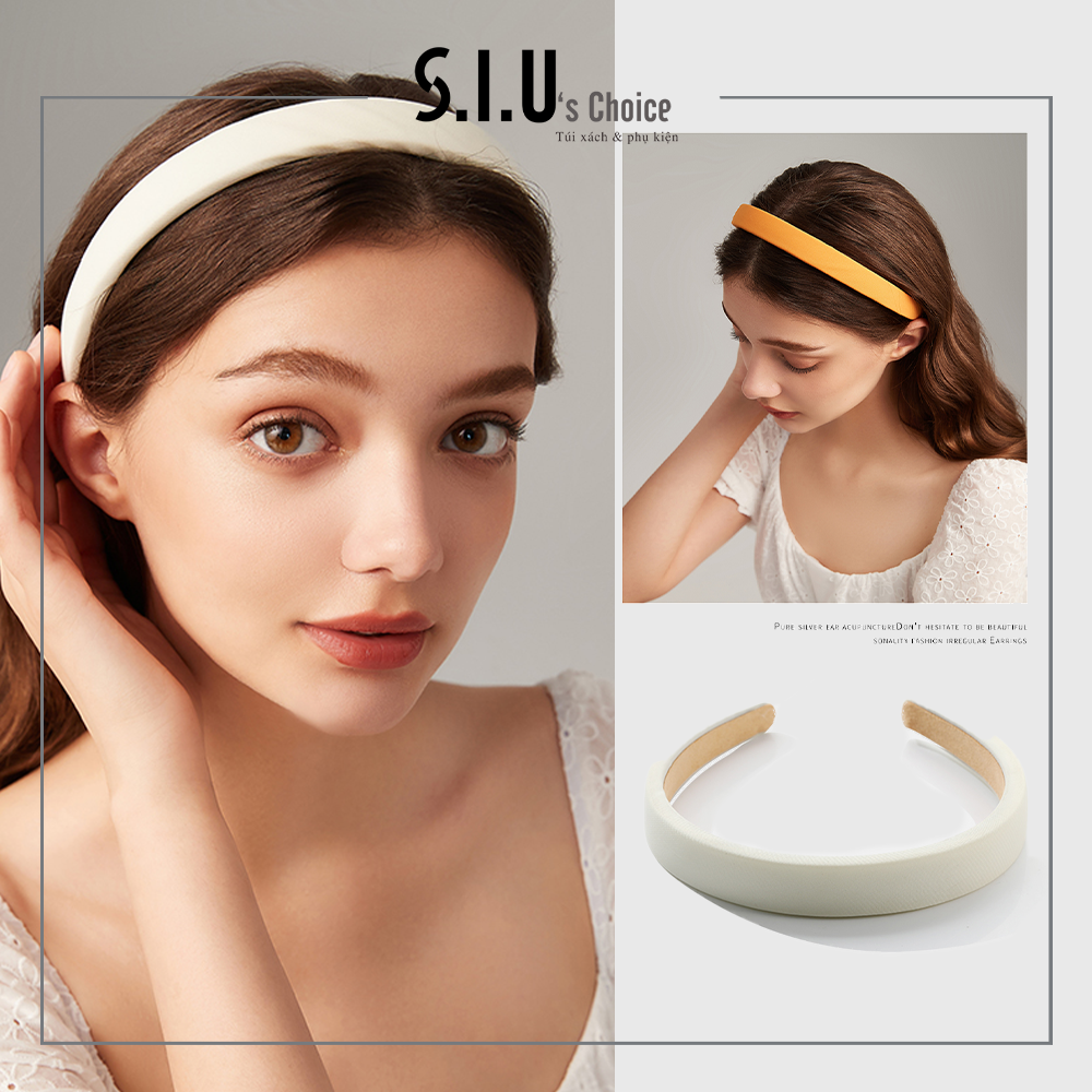 Bờm tóc/băng đô tiểu thư chất xốp phong cách Hàn Quốc cao cấp Siu's Choice- SIUSPK21