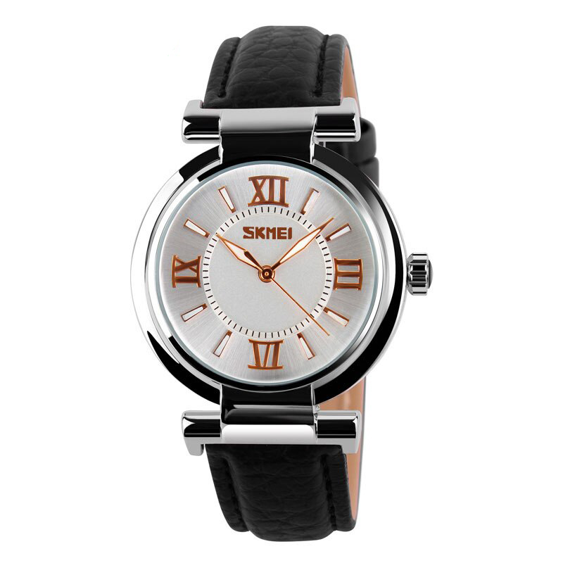 Đồng hồ nữ dây da skmei 9075