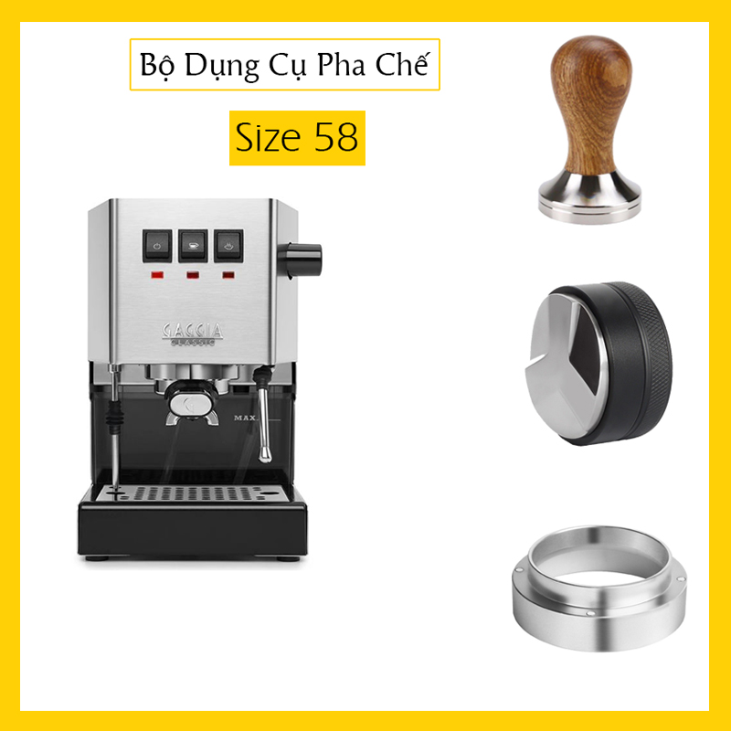 Bộ dụng cụ pha chế size 58mm | Phù hợp cho máy Casadio, Feama, BFC, Gaggia