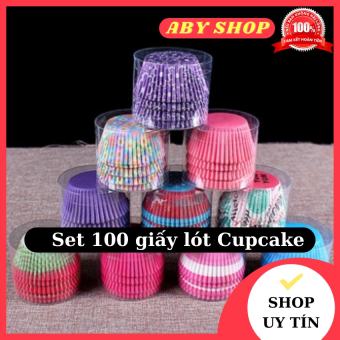 Set 100 giấy lót Cupcake ⚡ MẪU MỚI ⚡ giấy lót bánh mềm trang trí cho chiếc bánh thêm phần bắt mắt
