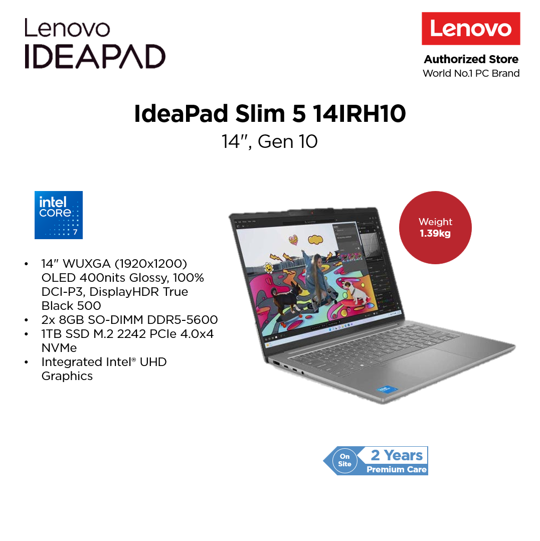Lenovo Ideapad 5 14Irh9 - Intel I7-13620H, 16Gb Ram, 512Gb Ssd