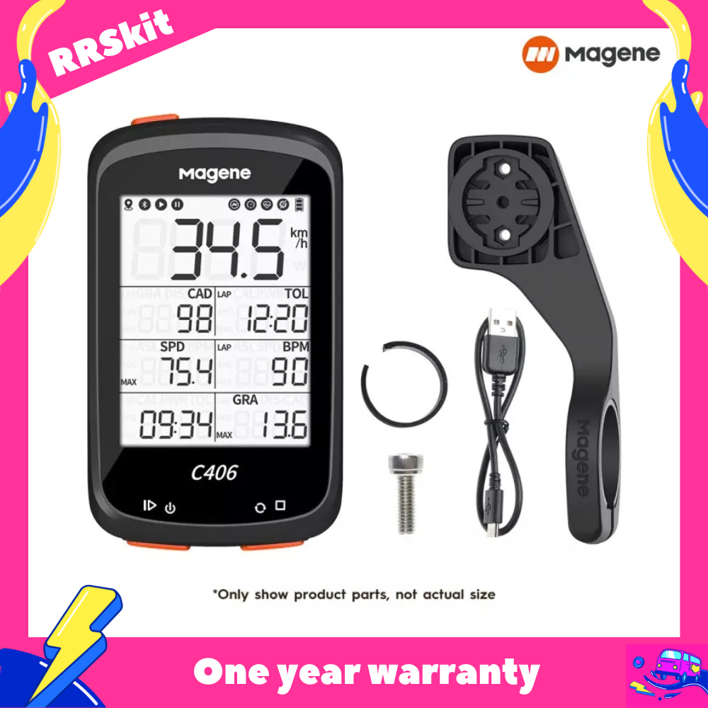 RRSkitMagene C406 Bike Computer Wireless Smart Speedometer Road MTB Bicycle Odometer Bluetooth-Compatible ANT+