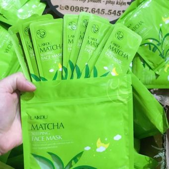 Bịch 15 gói Mặt nạ bùn trà xanh Matcha LaiKou
