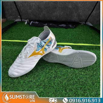 Giày Bóng Đá Đế IC Mizu Sói Trắng 23 - Giày Đá Banh Sân Futsal May Full Đế