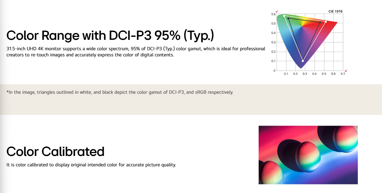 LG 32UN650K-W 31.5" UHD IPS Productivity Monitor