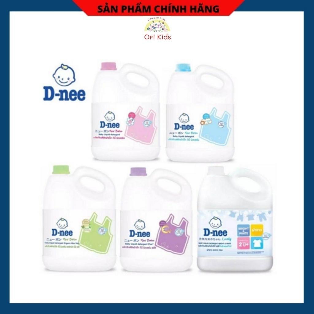 Nước Giặt Xả Dnee New Born 3000ml Thái Lan (Có Tem Phụ Đại Thịnh), Nước Giặt Xả Quần Áo Trẻ Em An Toàn Với Làn Da Trẻ Nhỏ Ori Kids