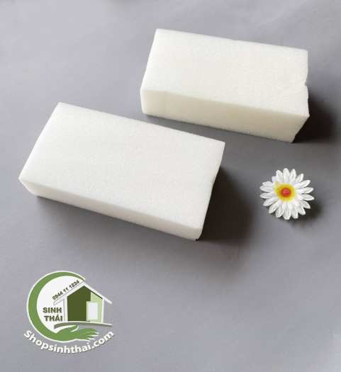 Mút xốp bọt biển lau chùi bảng lau chùi cửa kính đồ đạc mút rửa xe - cục lớn 20cm x 10cm