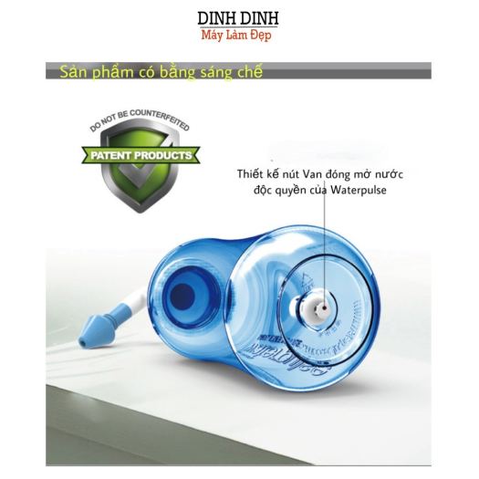 Bình rửa mũi Waterpulse 300ml bình vệ sinh mũi cho bé và người lớn dụng cụ rửa mũi ngăn ngừa viêm xoang - Dinh Dinh