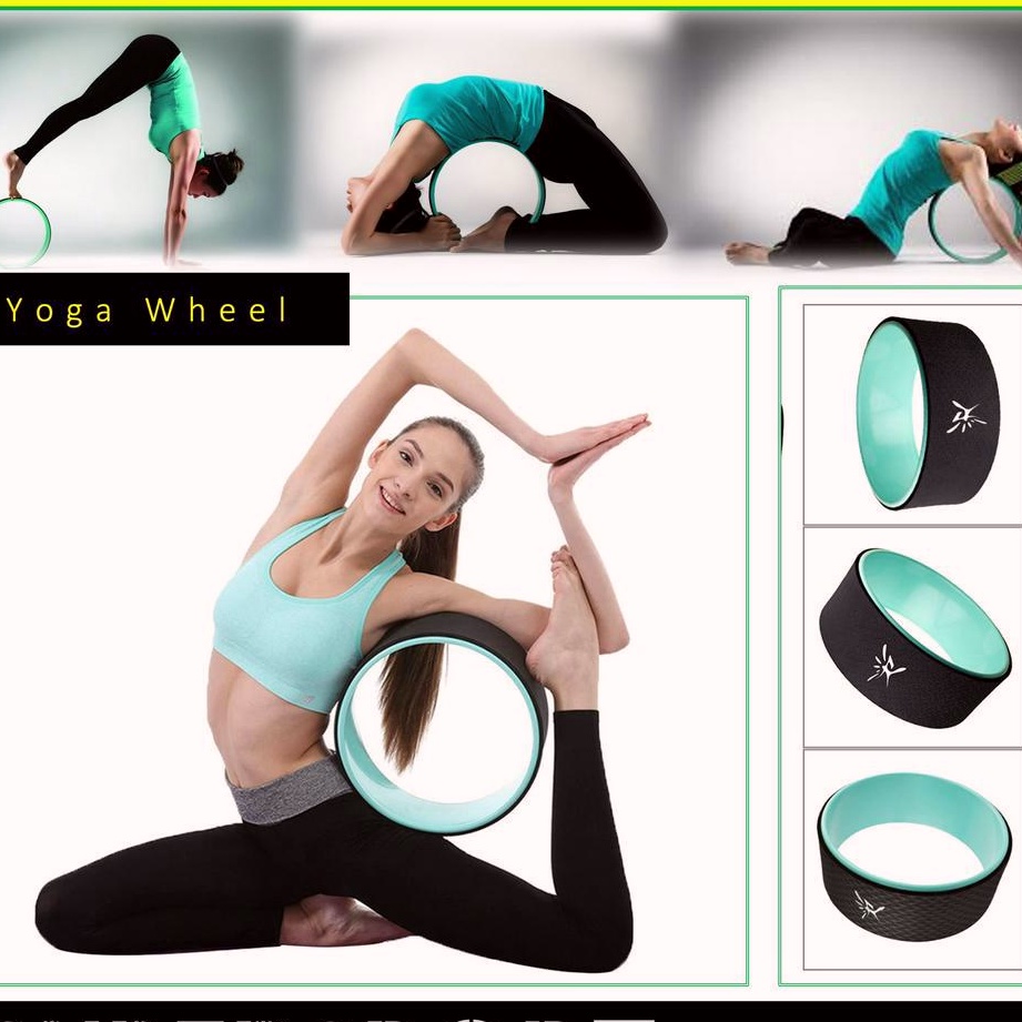 Yoga Pilates Circle Bodybuilding Gym Fitness Dance Training Wheel