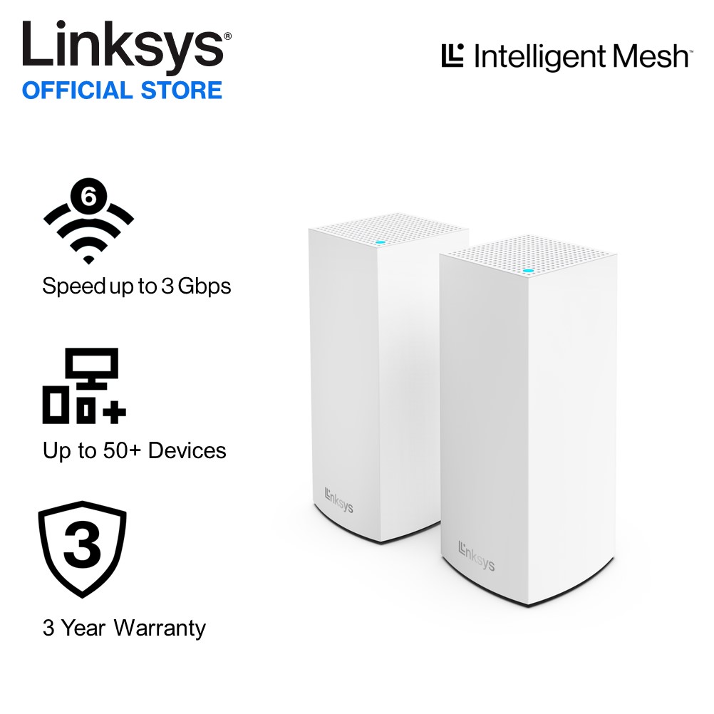 Linksys Atlas Pro 6: AX5400 Dual Band Mesh WiFi 6 System (MX5503