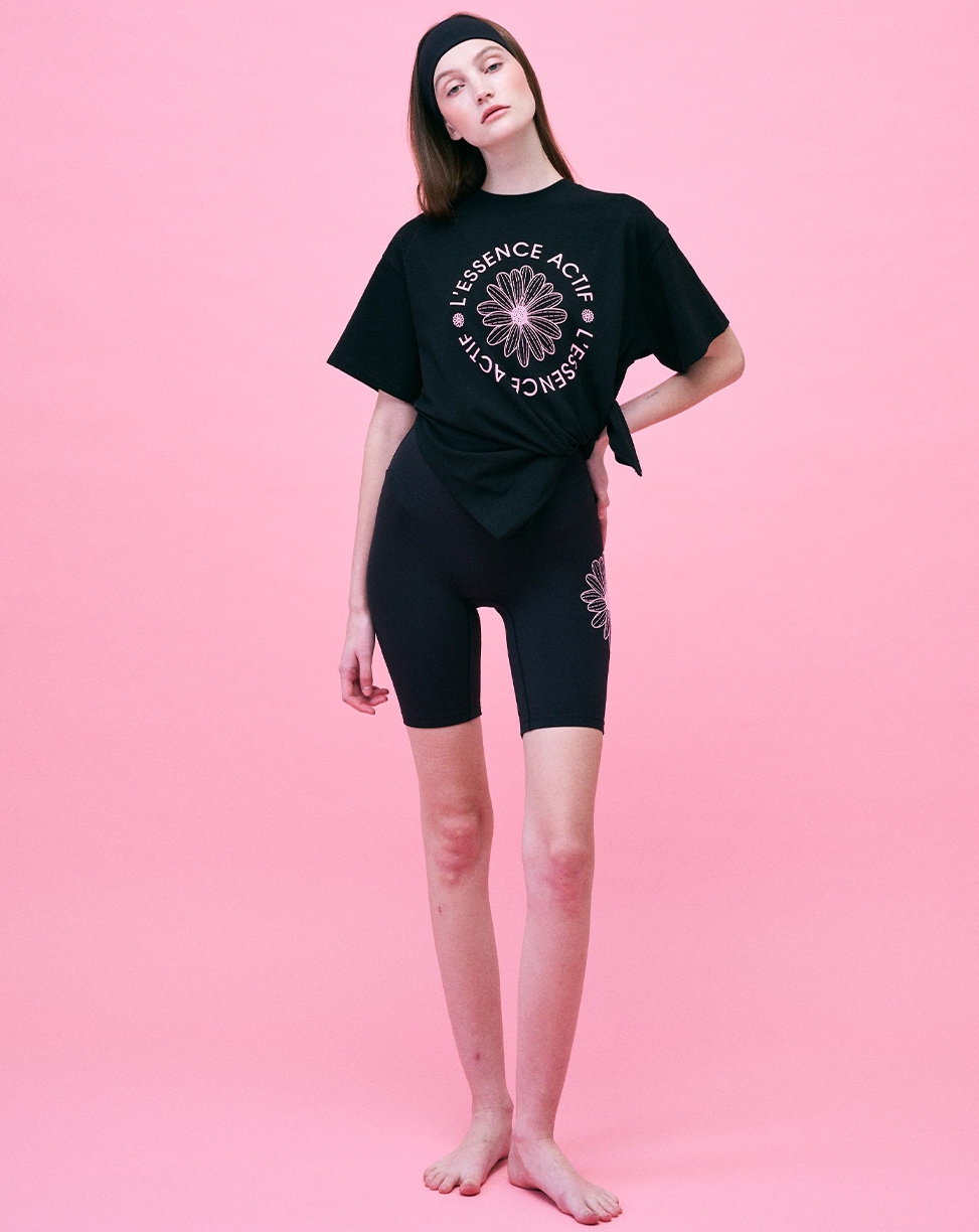 MARDI MERCREDI SIDE SLIT T-SHIRT ACTIF EMBLEM - 6 Colors (2024 NEW)