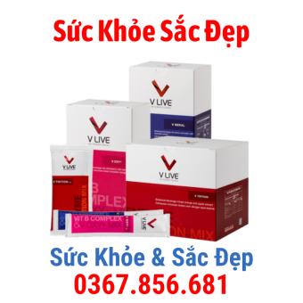 Bộ 3 V live Combo bộ 3 thực phẩm dinh dưỡng tế bào Vlive - 28 gói/hộp