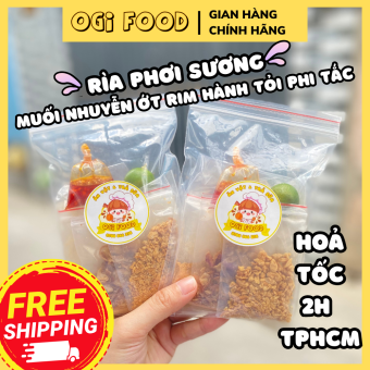 Bánh Tráng Rìa Phơi Sương Sa Tế/ Ớt Rim Muối Nhuyễn Hành Tỏi Phi Tặng Kèm Tắc