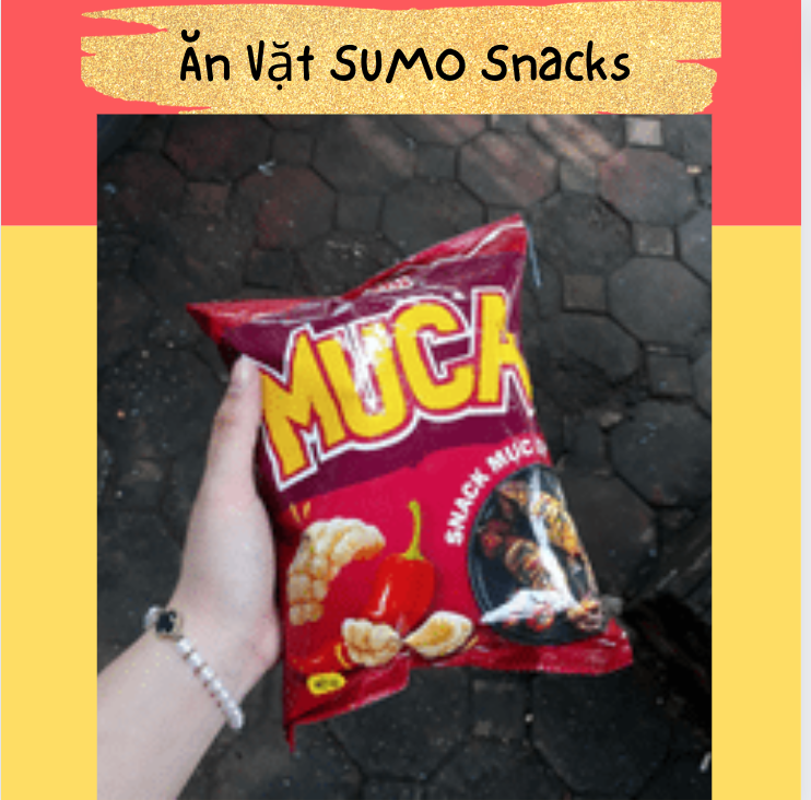 Bim bim snack muca oishi vị mực cay gói 40g-ăn vặt sumo snack