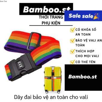 Dây Đai Vali - Dây Đai Ràng Có Khóa Số Giúp Bảo Vệ Vali Chống Mất Cắp 3644