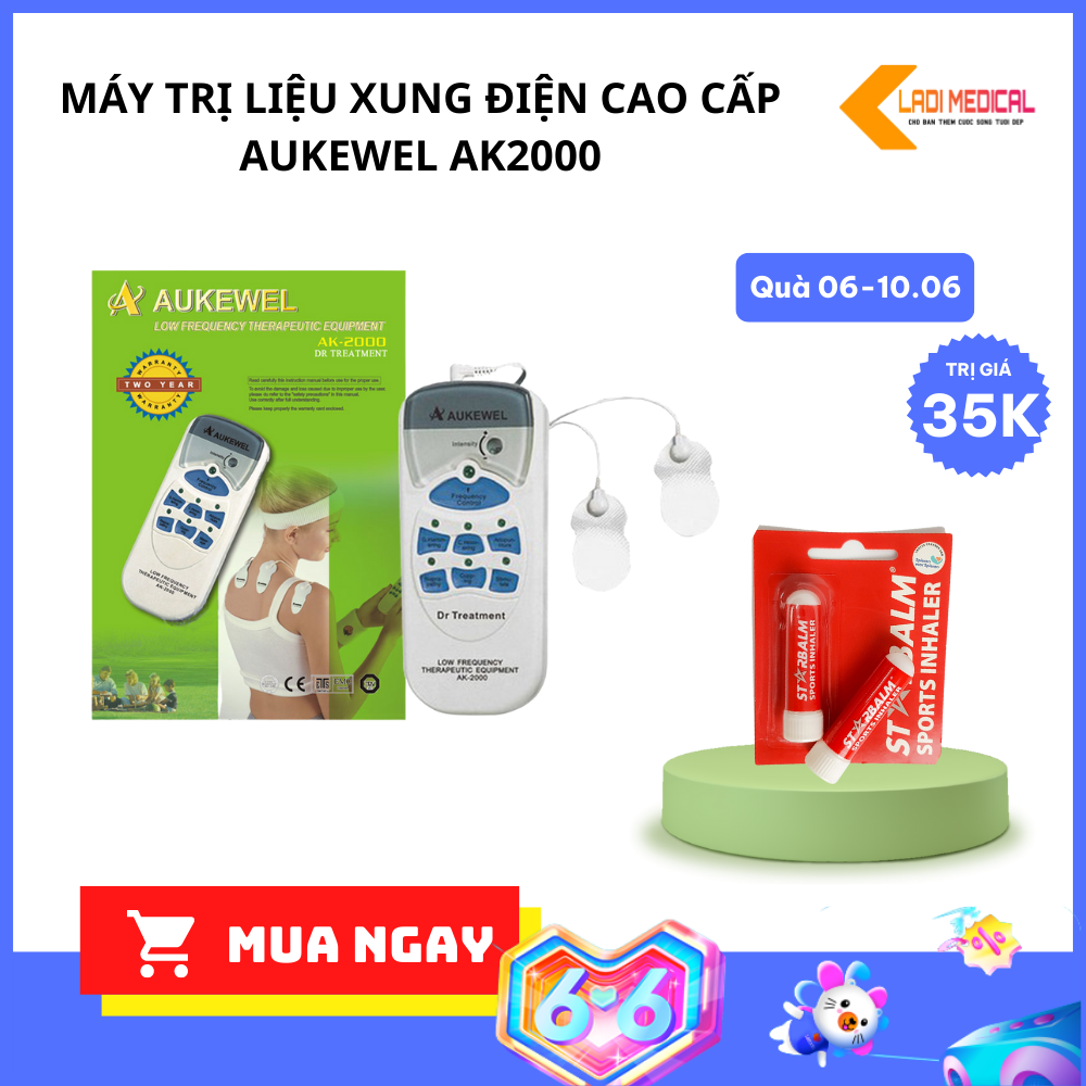 Máy trị liệu xung điện cao cấp aukewel ak2000