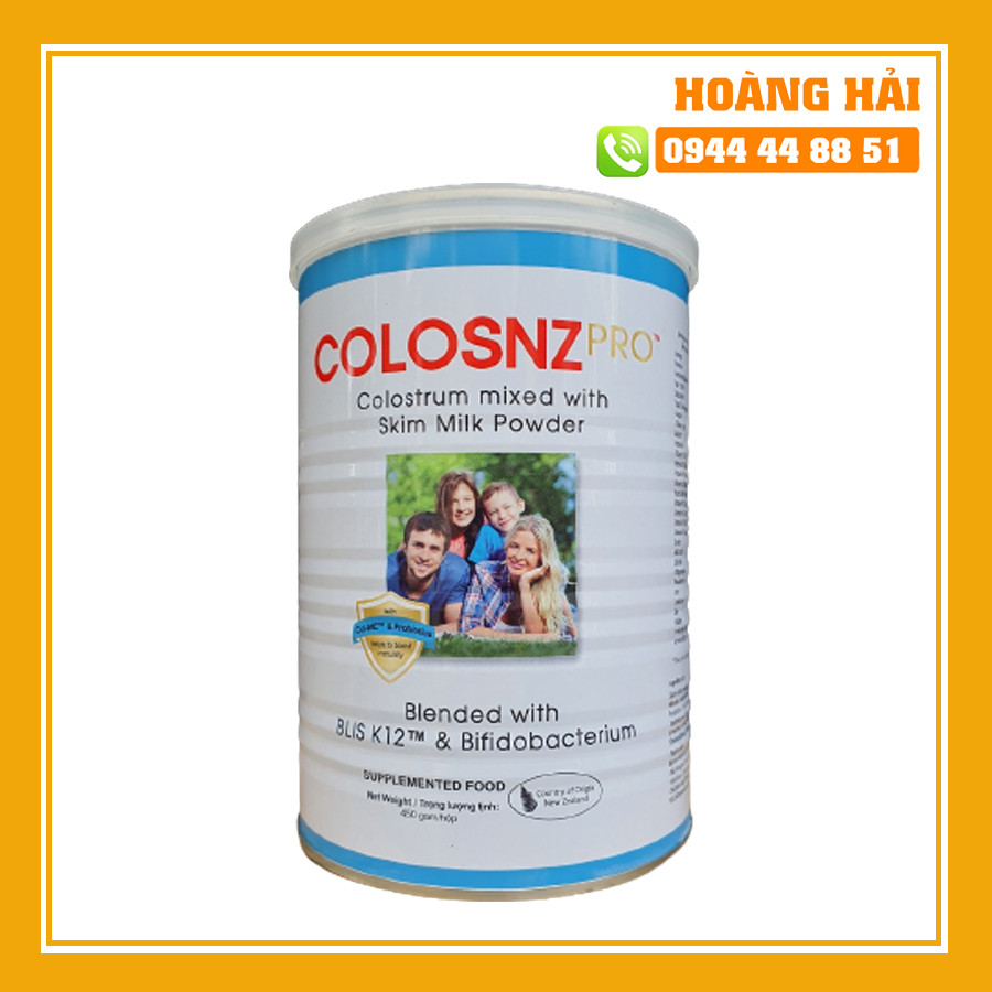 [Hoàn tiền 10%][CHÍNH HÃNG] Sữa Non Colosnz Colostrum - Tinh chất sữa non thế hệ mới từ New Zealand (450g)