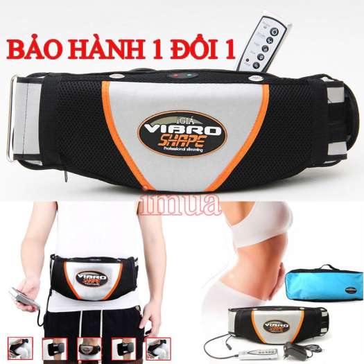Máy massage bụng Vibro Shape .Đai rung bụng đánh tan mỡ bụng,  , đai mát xa hồng ngoại  hàng chuẩn cao cấp, rung nóng, giảm mỡ toàn thân hiệu quả cao, bảo hành uy tín 12 tháng lỗi 1 đổi 1