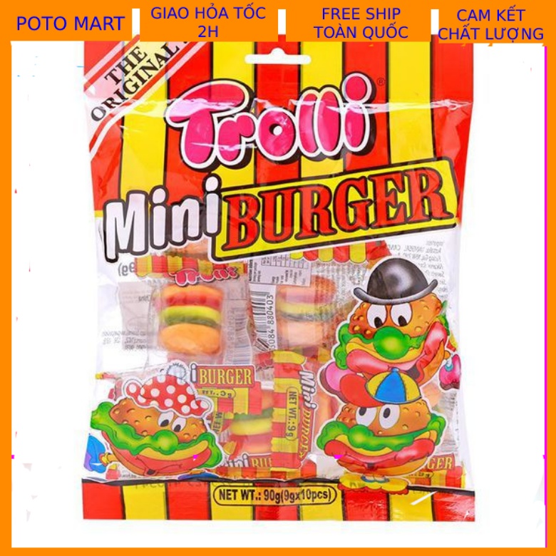 Kẹo dẻo Trolli Mini Burger 90gr