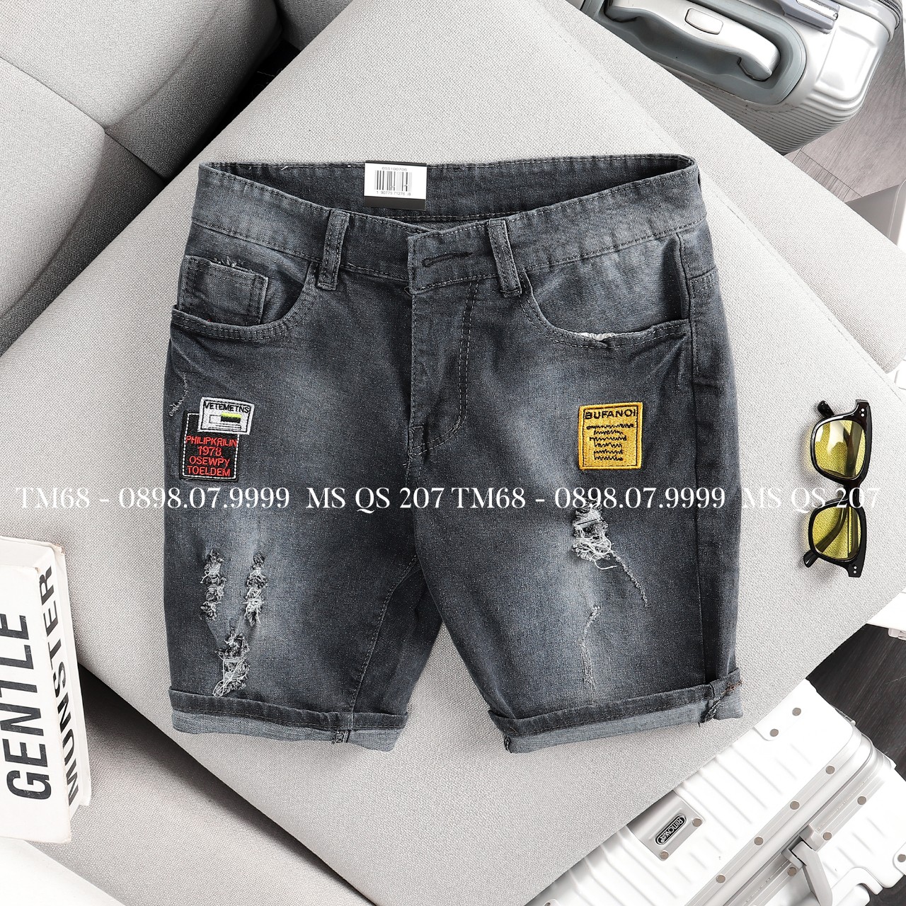 Quần short nam cao cấp , chất liệu co giản, mềm mại tốt TM68 MS207