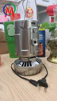 Đèn Bão năng lượng mặt trời, Đa Năng 3 Trong 1 tích hợp quạt, đèn pin, sạc điện thoại tiện lợi, Đèn bão 9299