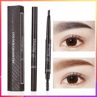 chì kẻ mày, bút kẻ lông mày, Chì Kẻ Mày Lameila 02 Đầu Double Effect – Bút Kẻ Mày Lameila 2 Đầu Không Thấm Nước Hàng Chuẩn