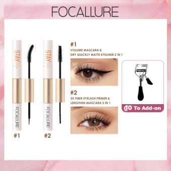 Focallure MASCARA 2 Trong 1 Không Thấm Nước Kẻ Mắt & Mascara Sợi Lót Lông Mi