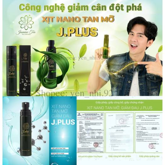 Xịt Tan Mỡ Bụng J.PLUS - Xịt Nano Tan Mỡ Bụng Đùi - 100ml