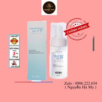 Nước hoa hồng tạo bọt cân bằng PH dưỡng ẩm phục hồi da mỹ phẩm Huyền Phi Toner 7f 120 ml