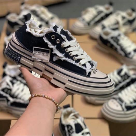 Giày Xvessel rách đế gỗ hàng ( Full box)