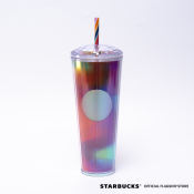 Starbucks 24oz Cold Cup Rainbow Kaleidoscope