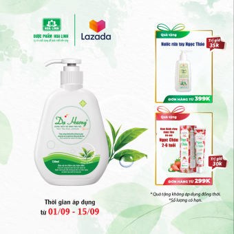 Dung dịch vệ sinh Dạ Hương Trà xanh 120ml