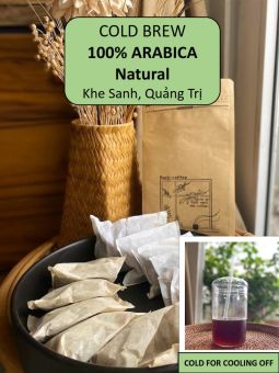 Cafe Coldbrew Túi lọc ARABICA Natural - Khe Sanh, Quảng Trị