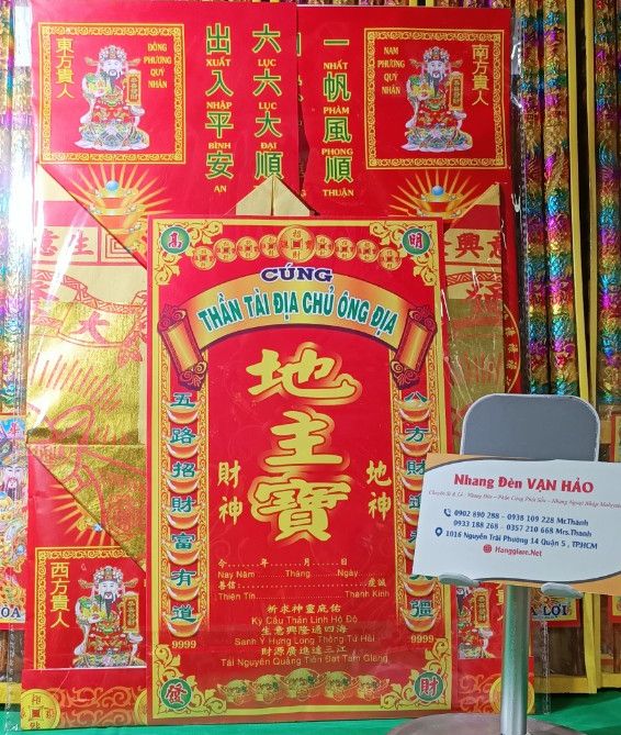Phần cúng thần tại địa chủ ông địa phối sẳn xuồng trung quốc