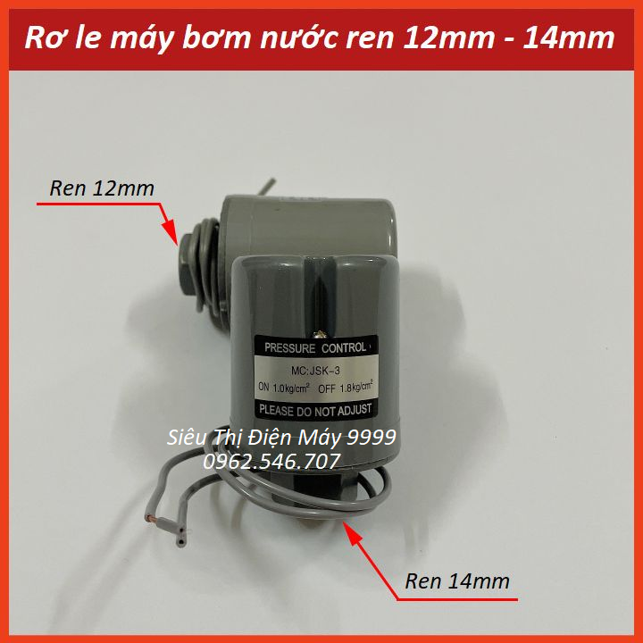 Rơ le máy bơm tăng áp ren trong 12mm - 14mm | rơ le máy bơm | rơ le máy bơm nước | rơ le máy bơm tăng áp lực | rơ le máy bơm tăng áp cơ | rơ le tự động máy bơm nước | rơ le tự ngắt máy bơm nước l role may bom tang ap