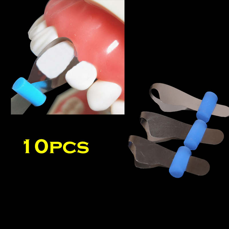 10 cái dụng cụ nha khoa hai mặt trước dụng cụ nha khoa chỉnh nha cắt kim loại matrice dentist ortho matrix chất liệu