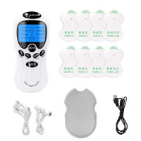Salorie Acupuncture Digital Body Massage Therapy Machine Single/Double Channel TENS EMS Unit 8 Modes Muscle Stimulator for Pain Relief Therapy Electronic Pulse Massager Muscle Massager with Electrode Pads For Back Neck Foot Body Healthy Care