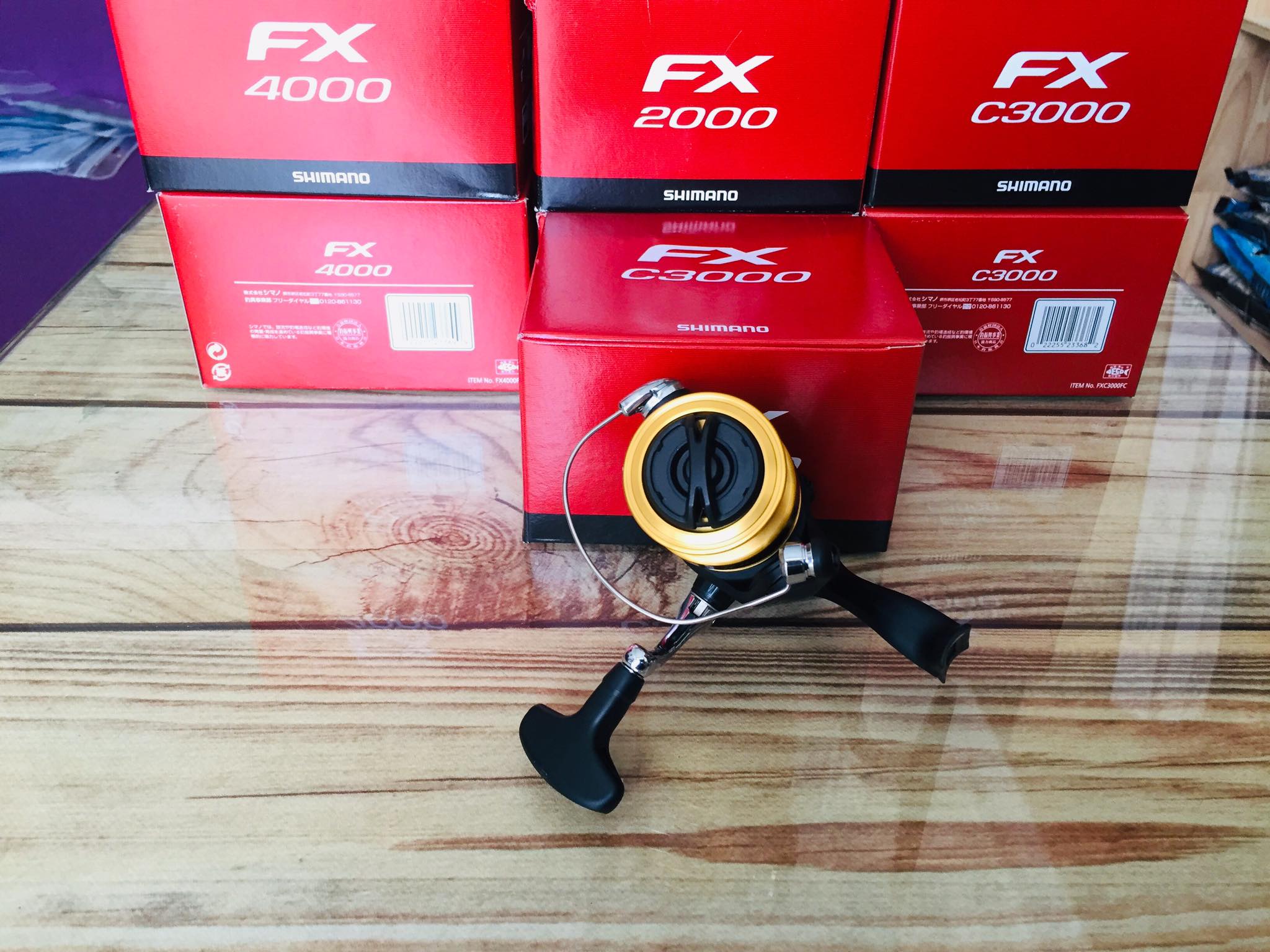 Máy câu đứng shimano fx new 2019 máy fx c3000 chuyên lure tráp, câu ikada, lure lóc, sộp, song vược,...
