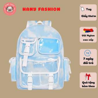 Balo học sinh Degrey Đám Mây màu xanh tặng kèm tag và giấy thơm BL06