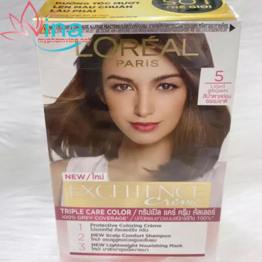 Nhuộm tóc Loreal Excellence Creme Số 5 - Nâu Hạt Dẻ