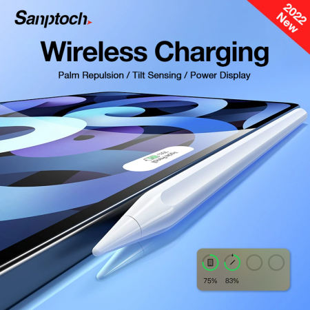 Sanptoch Wireless Charging iPad Pencil with Palm Rejection & Tilt Sensing
