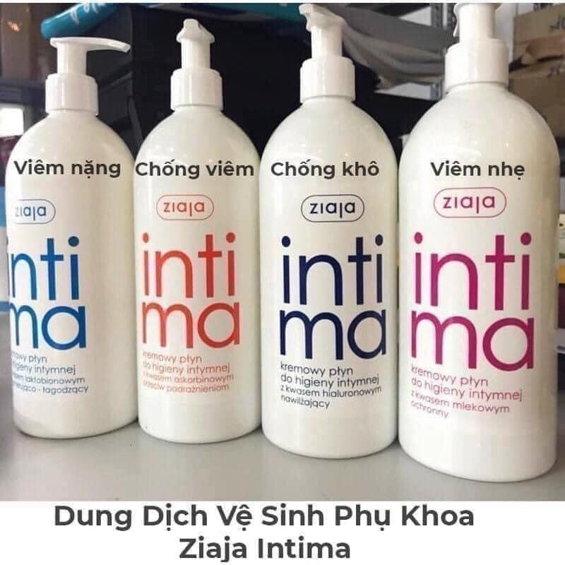 Dung dịch vệ sinh phụ nữ Intima Ziaja 500ml Ba Lan làm sạch, bảo vệ, chống viêm nhiễm