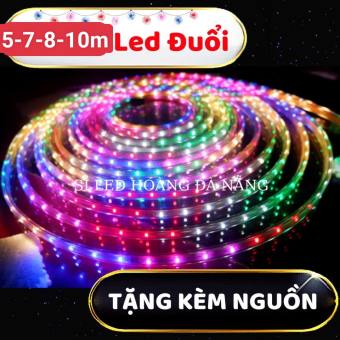 đèn led 7 màu-dây đèn led trang trí nhiều chế độ nháy+ TẶNG KÈM NGUỒN CẮM ĐIỆN LÀ SÁNG