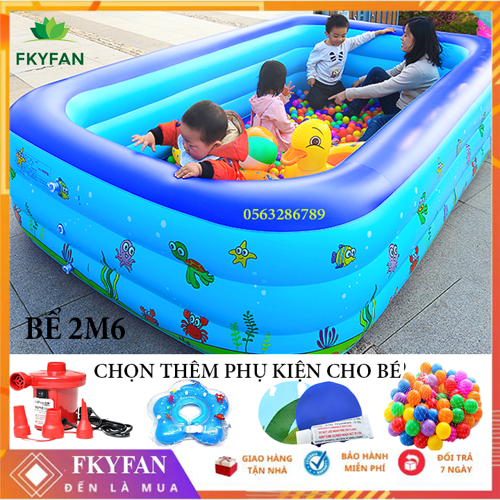 VIDEO SẢN PHẨM(TẶNG BƠM ĐIỆN+ bóng + phao cổ + kính ) HỒ Bơi Phao 3 Tầng 2m6, 2M1 VÀ 1M8 1M5, BỂ BƠI PHAO CỠ LỚN Hình Chữ Nhật , BỂ BƠI KHỔ LÔ, HỒ BƠI TRONG NHÀ Hồ Bơi Trẻ Em, BỂ BƠI GIÀNH CHO GIA ĐÌNH