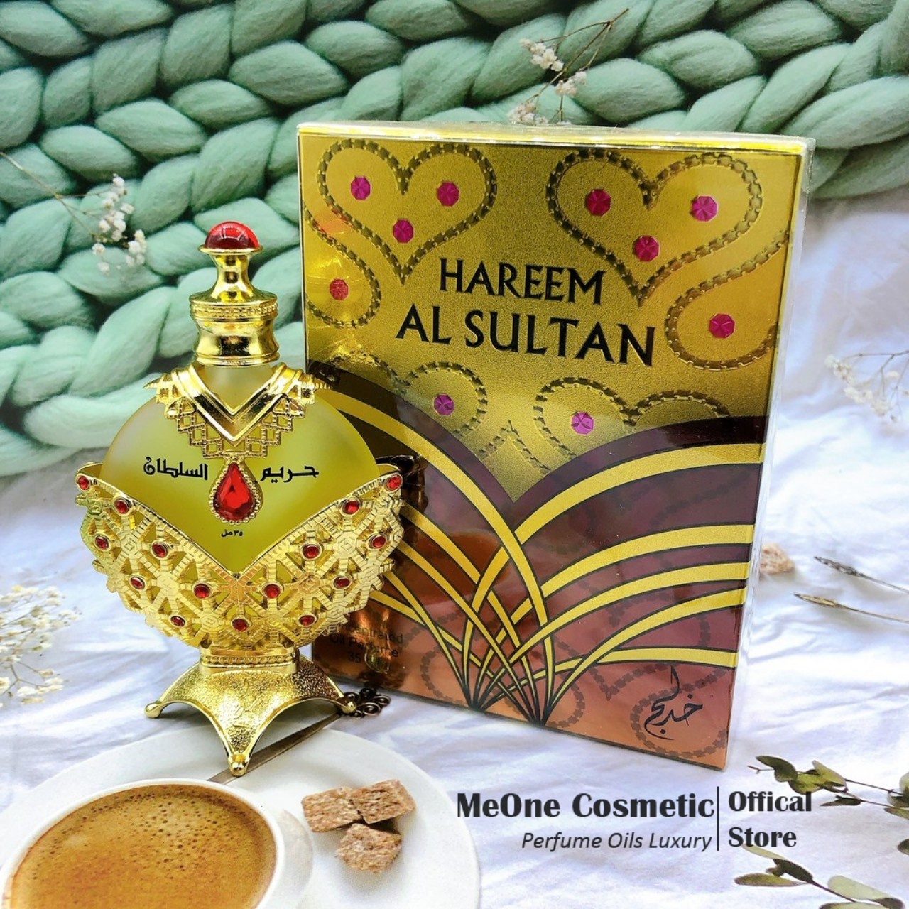 [Chính Hãng Cao Cấp] Tinh Dầu Nước Hoa Dubai Hareem Al Sultan Công Chúa Vàng Nữ Hoàng Đỏ 35ml Nội Địa Chính Hãng Cao Cấp - MeOne Cosmetic - Thơm lâu 2-3 ngày trên vải, tóc