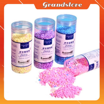 Hộp 110g hạt xả thơm quần áo viên giặt đồ xả vải lưu hương thơm lâu chống nhăn làm mềm vải dùng cho máy giặt và giặt tay