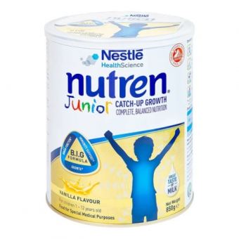 Sữa Bột Nutren Junior 850g Dành Cho Bé 1-12 Tuổi - Bé Suy Dinh Dưỡng - Nhập Khẩu Thụy Sĩ