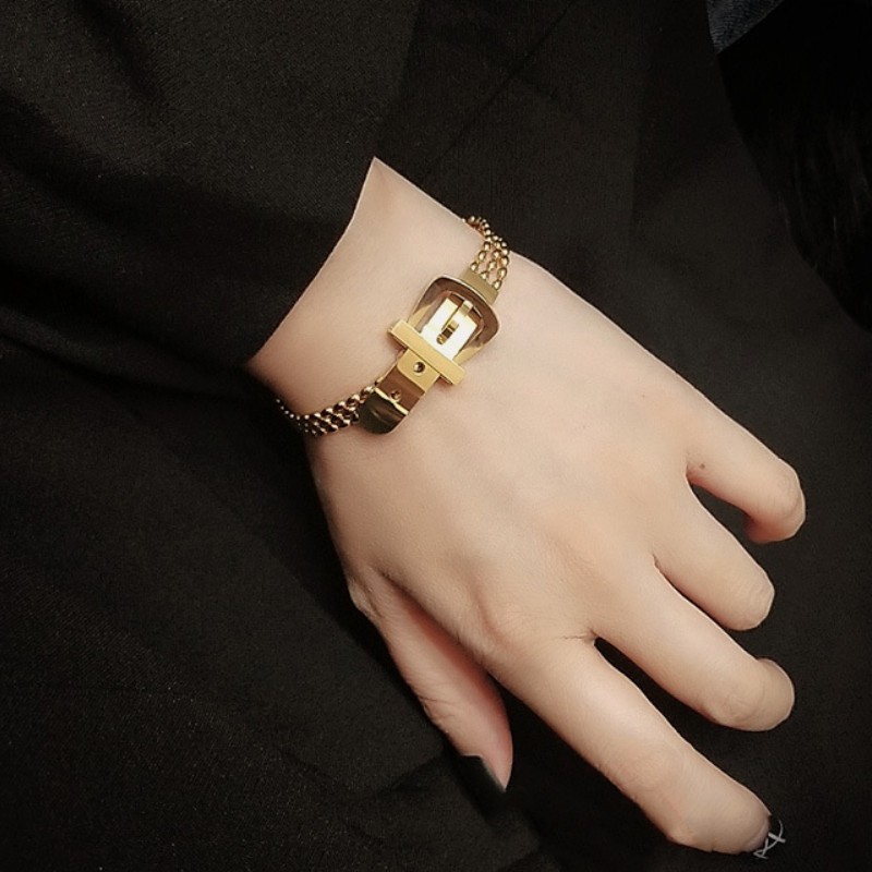 Lắc Tay Nữ Kiểu Thắt Lưng Titan Ko Đen TT 3345