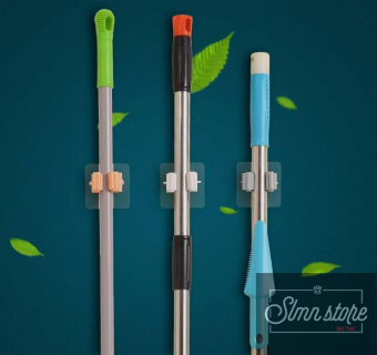 Móc dán treo cây lau nhà, chổi dán tường tiện lợi